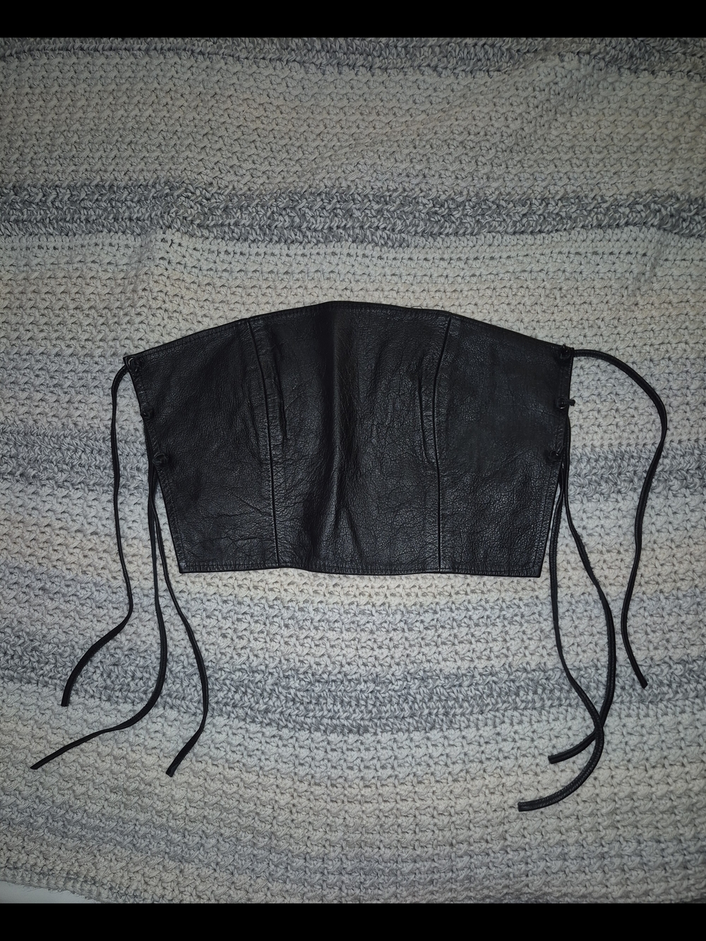 Vintage Le Chateau Leather Top